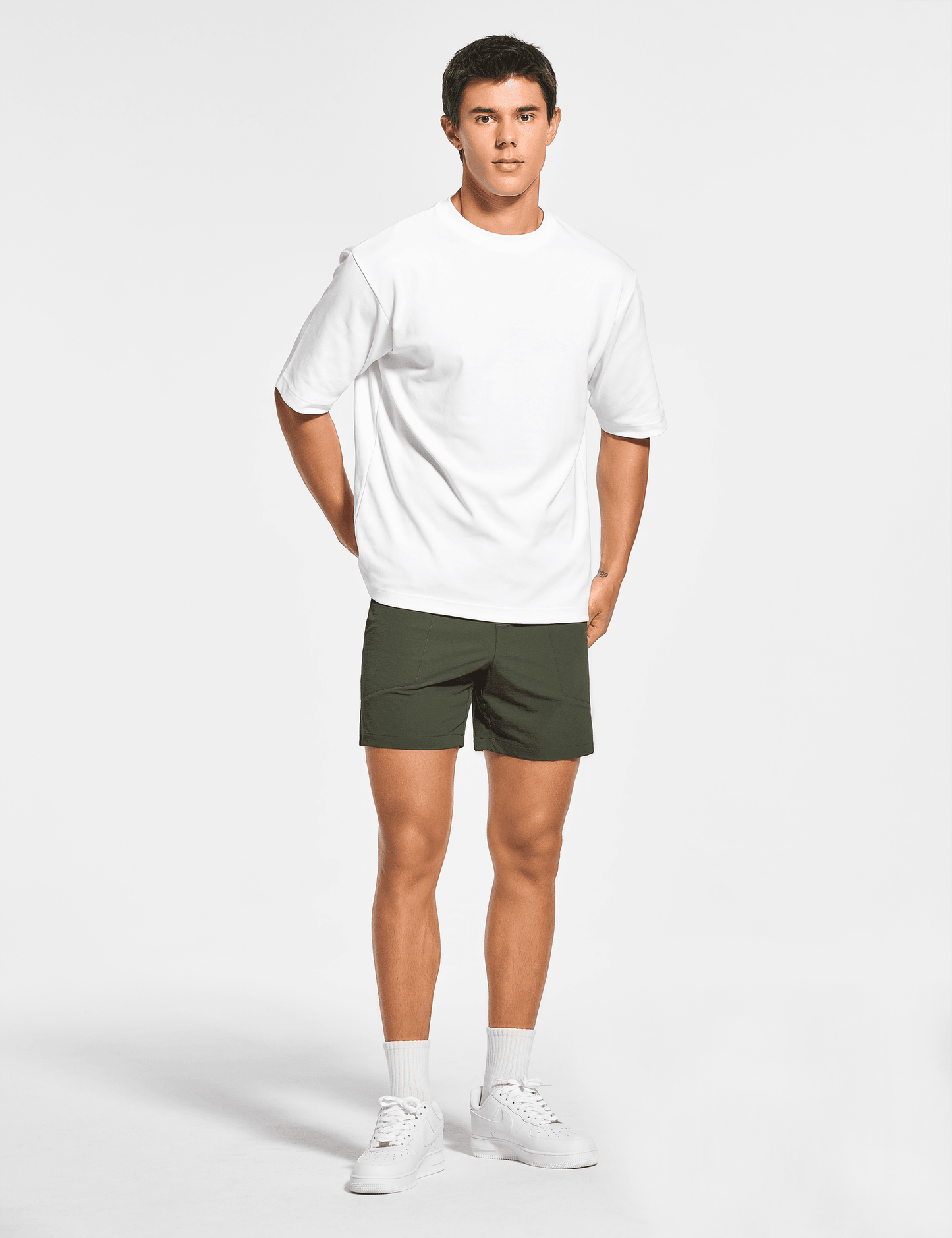 Men's 5 Inch Unlined Workout Casual Shorts with Pockets - DEMOZU Sports