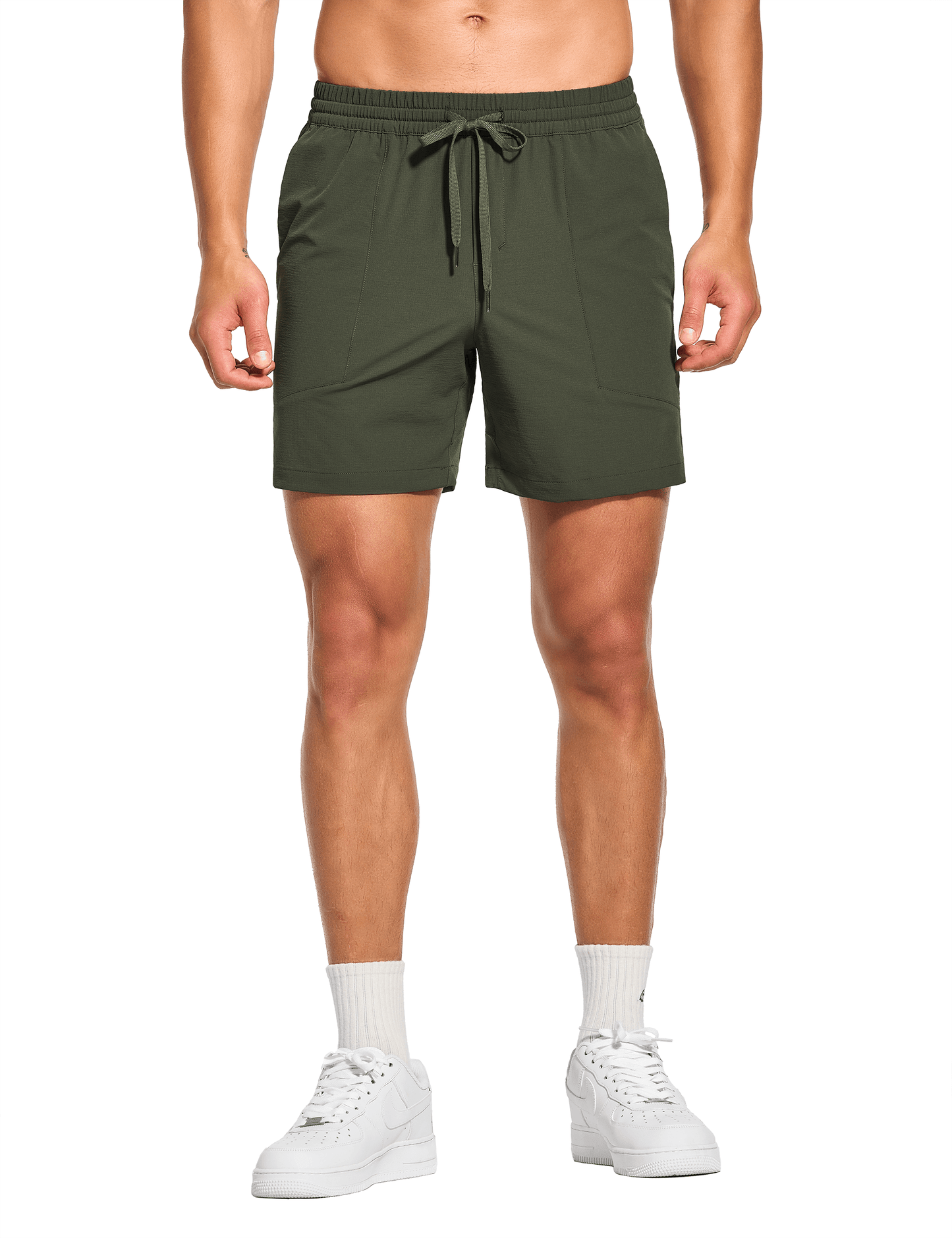 Men's 5 Inch Unlined Workout Casual Shorts with Pockets - DEMOZU Sports