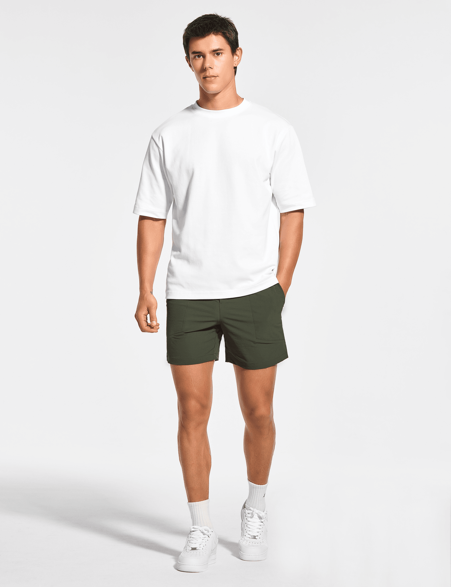 Men's 5 Inch Unlined Workout Casual Shorts with Pockets - DEMOZU Sports
