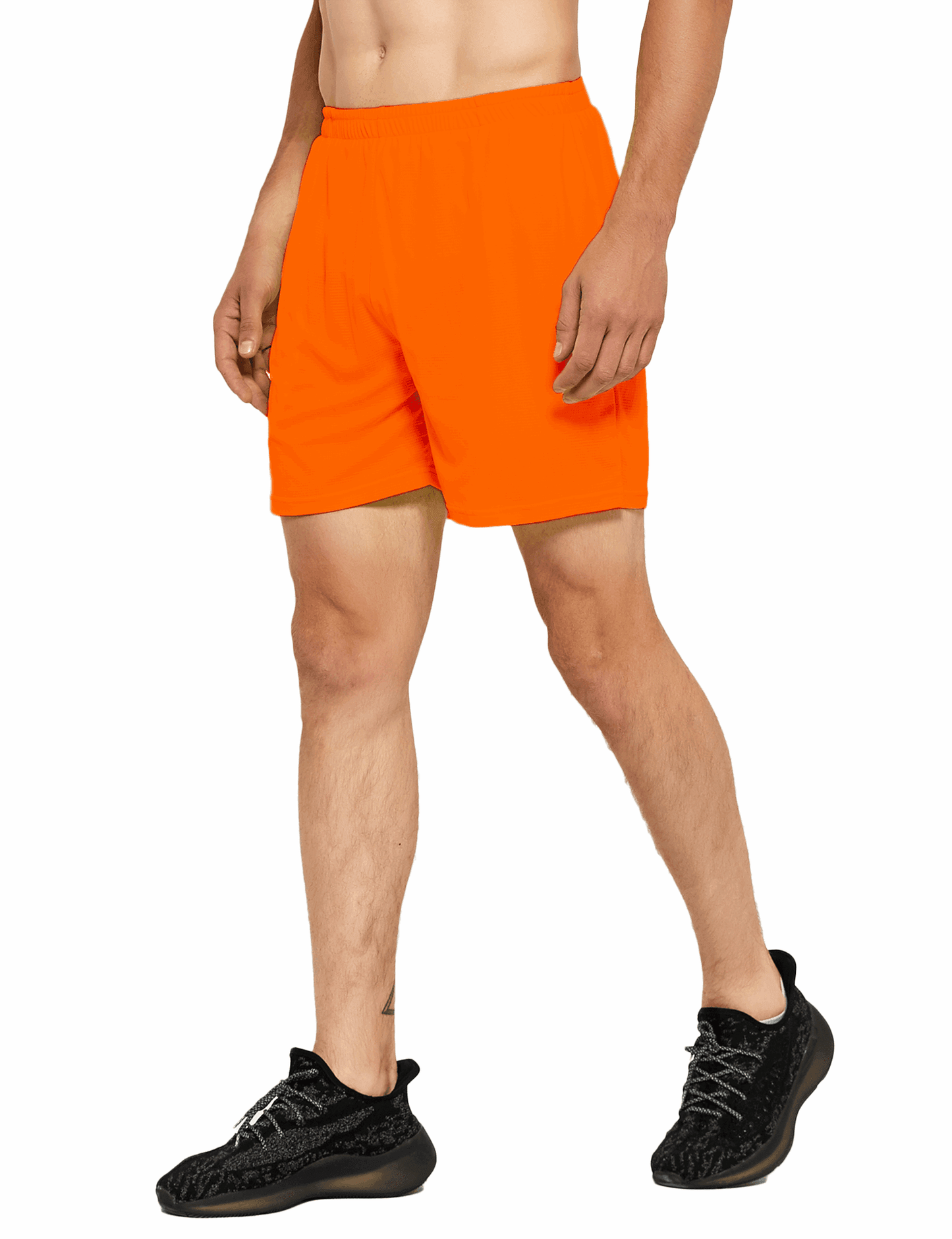 Men's 5 Inch Neon Running Shorts with Pockets - DEMOZU Sports