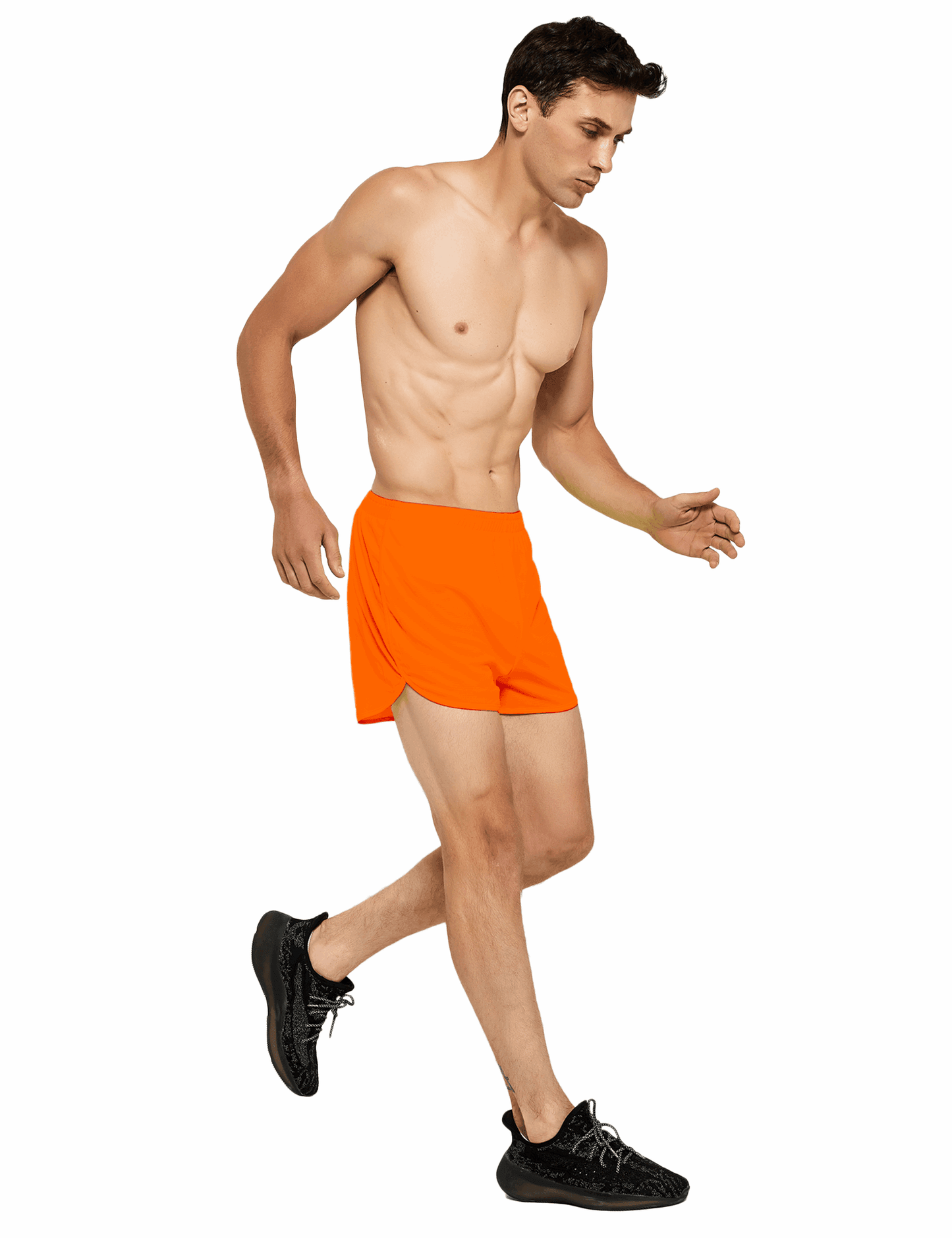 Men's 3 Inch Neon Running Shorts with Mesh Liner - DEMOZU Sports