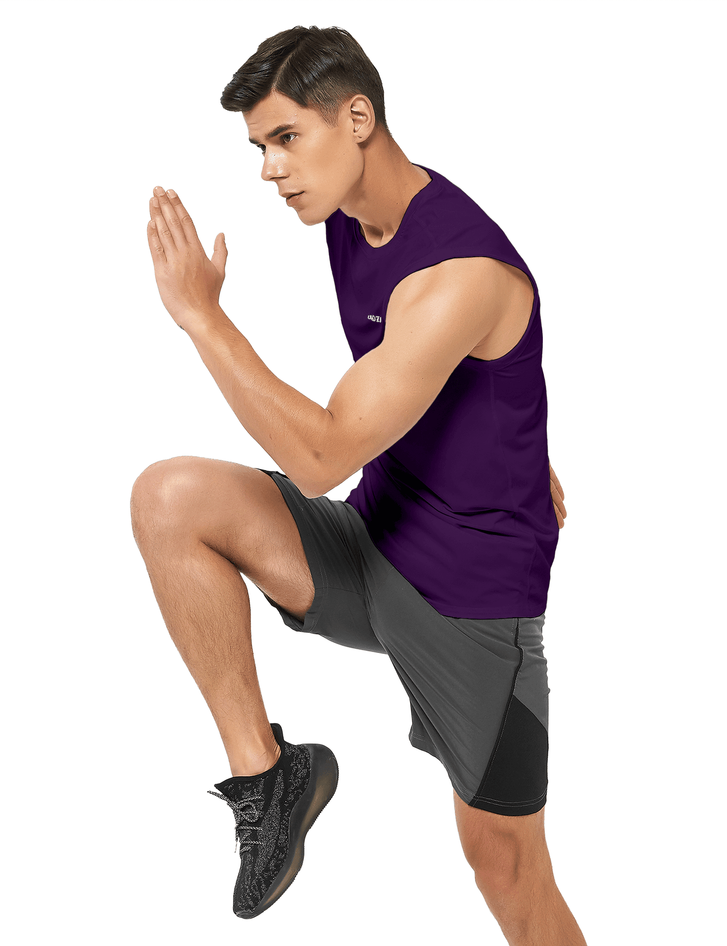 Men's Sleeveless Workout Swim Shirts (Regular & Big and Tall) - DEMOZU Sports