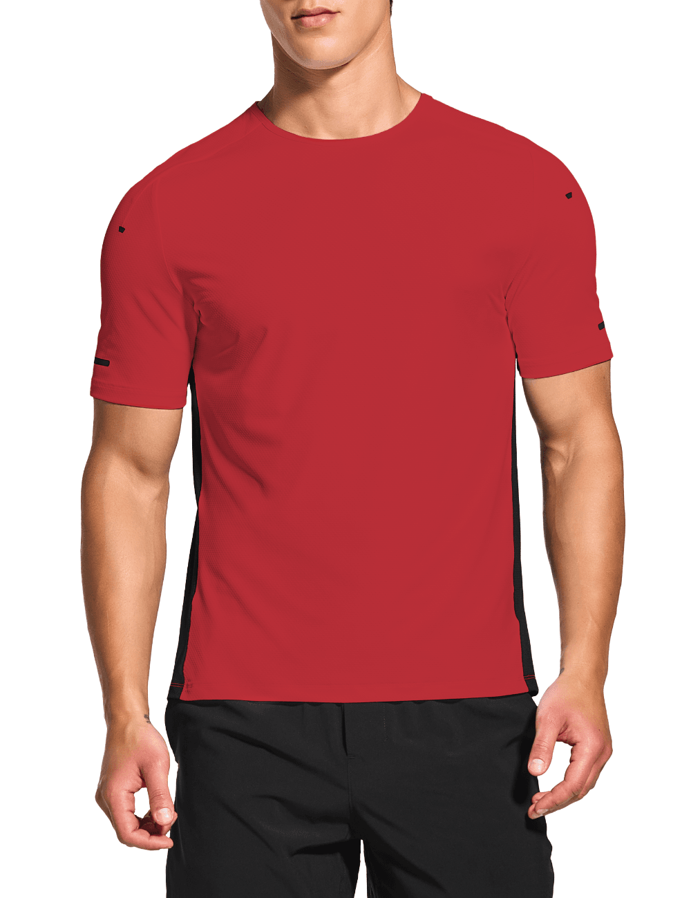 Men's Short Sleeve Workout Running Swim Shirts (Regular & Big and Tall) - DEMOZU Sports