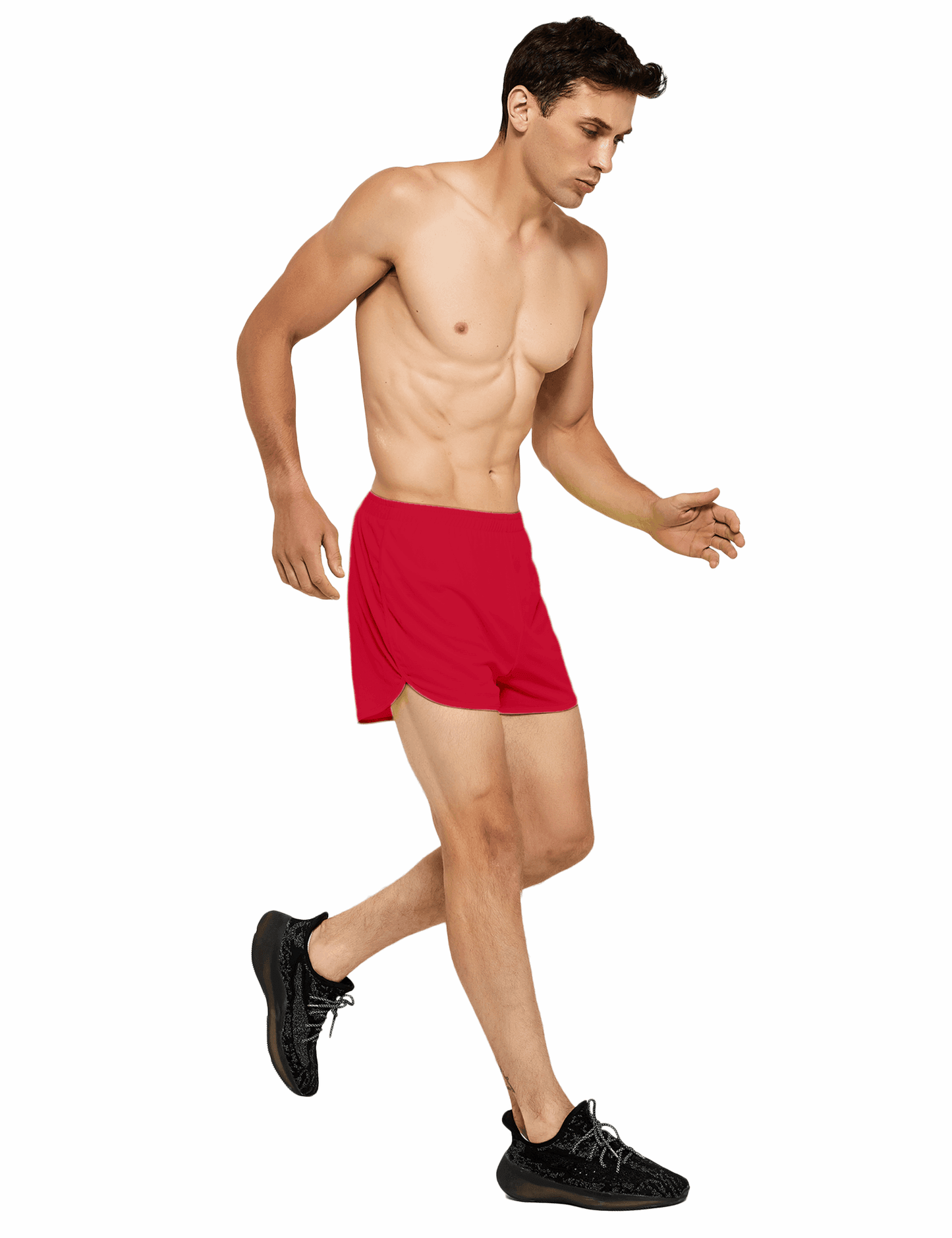 Men's 3 Inch Neon Running Shorts with Mesh Liner - DEMOZU Sports