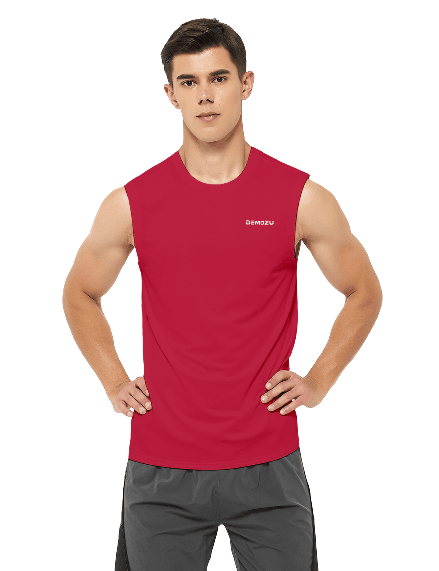 Men's Sleeveless Workout Swim Shirts (Regular & Big and Tall) - DEMOZU Sports