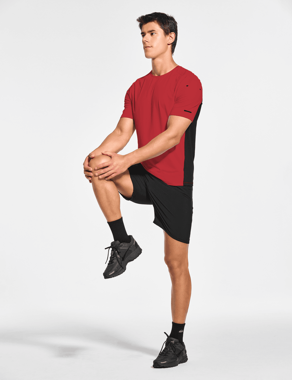 Men's Short Sleeve Workout Running Swim Shirts (Regular & Big and Tall) - DEMOZU Sports