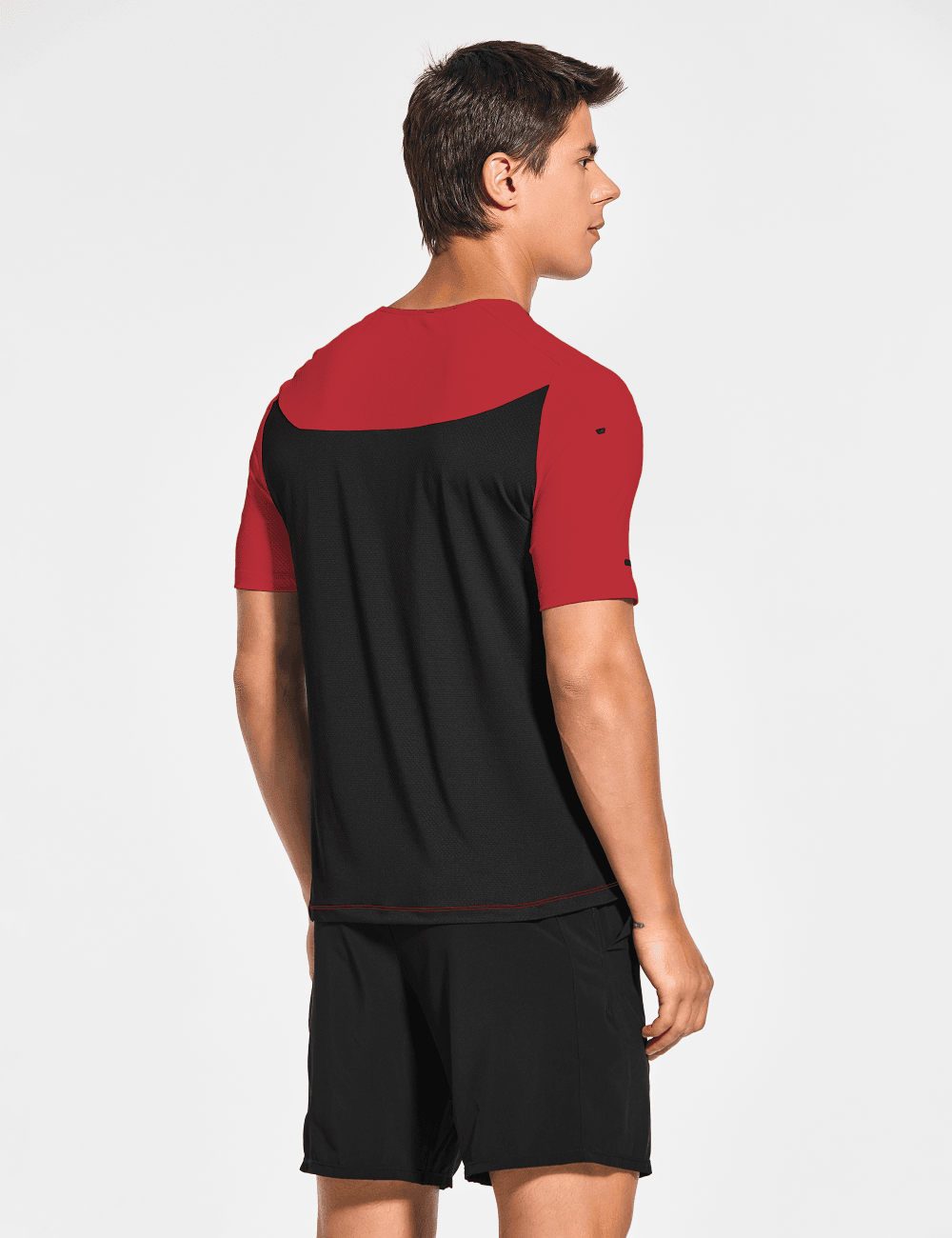 Men's Short Sleeve Workout Running Swim Shirts (Regular & Big and Tall) - DEMOZU Sports