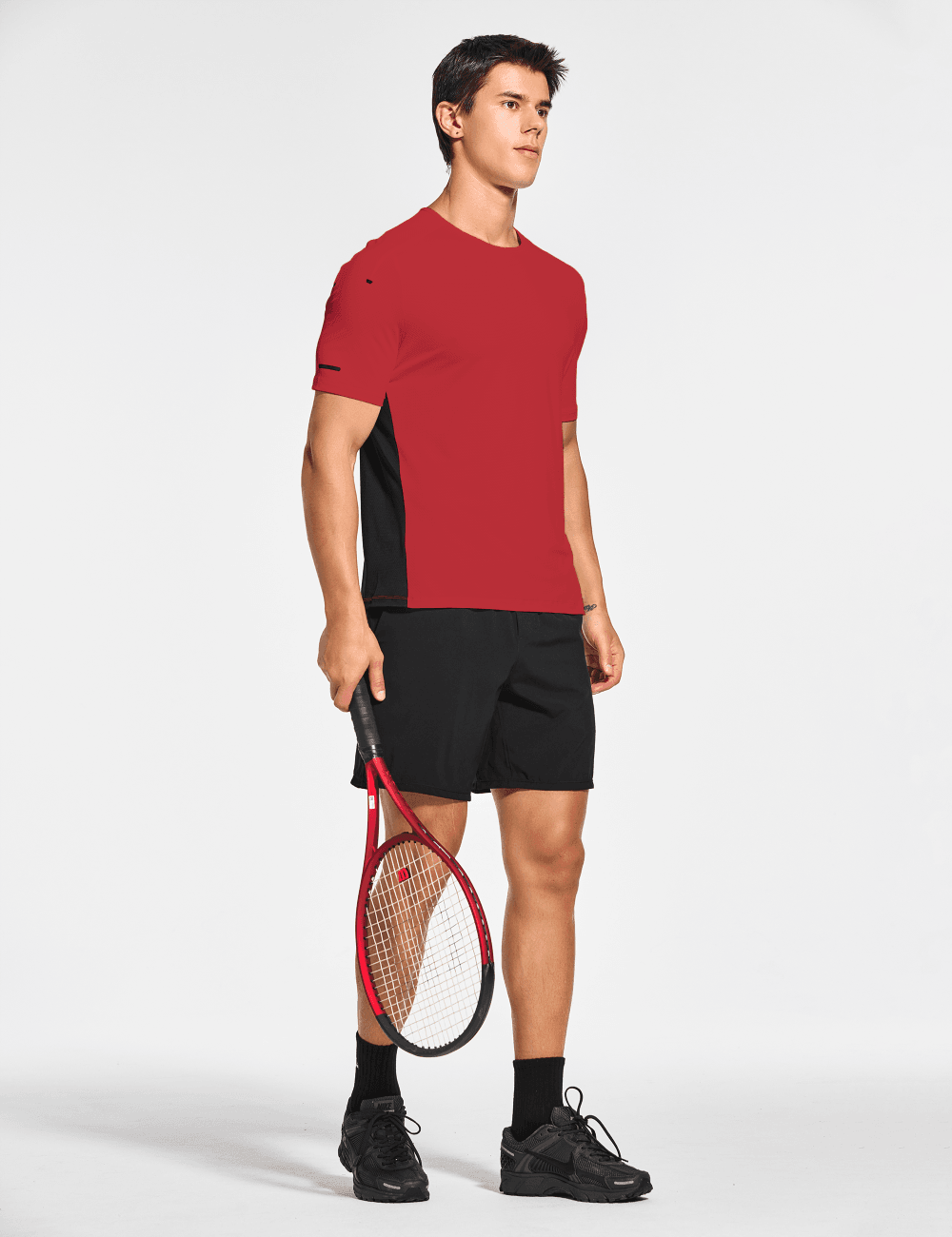 Men's Short Sleeve Workout Running Swim Shirts (Regular & Big and Tall) - DEMOZU Sports