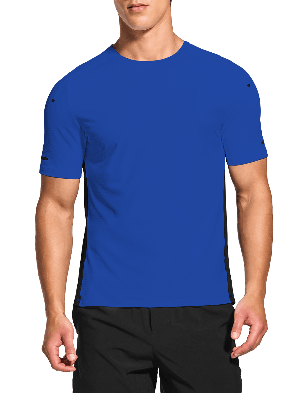 Men's Short Sleeve Workout Running Swim Shirts (Regular & Big and Tall) - DEMOZU Sports