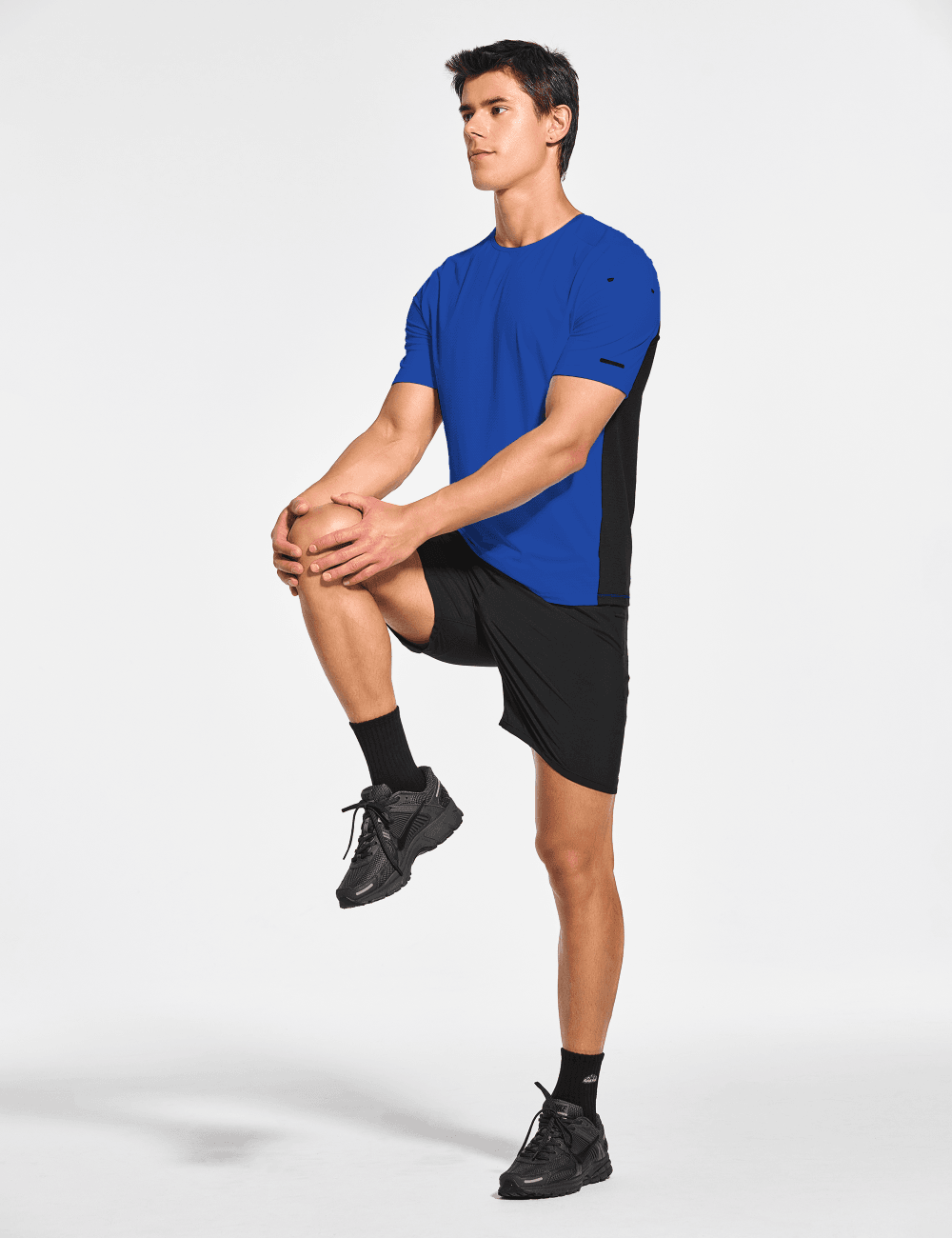 Men's Short Sleeve Workout Running Swim Shirts (Regular & Big and Tall) - DEMOZU Sports