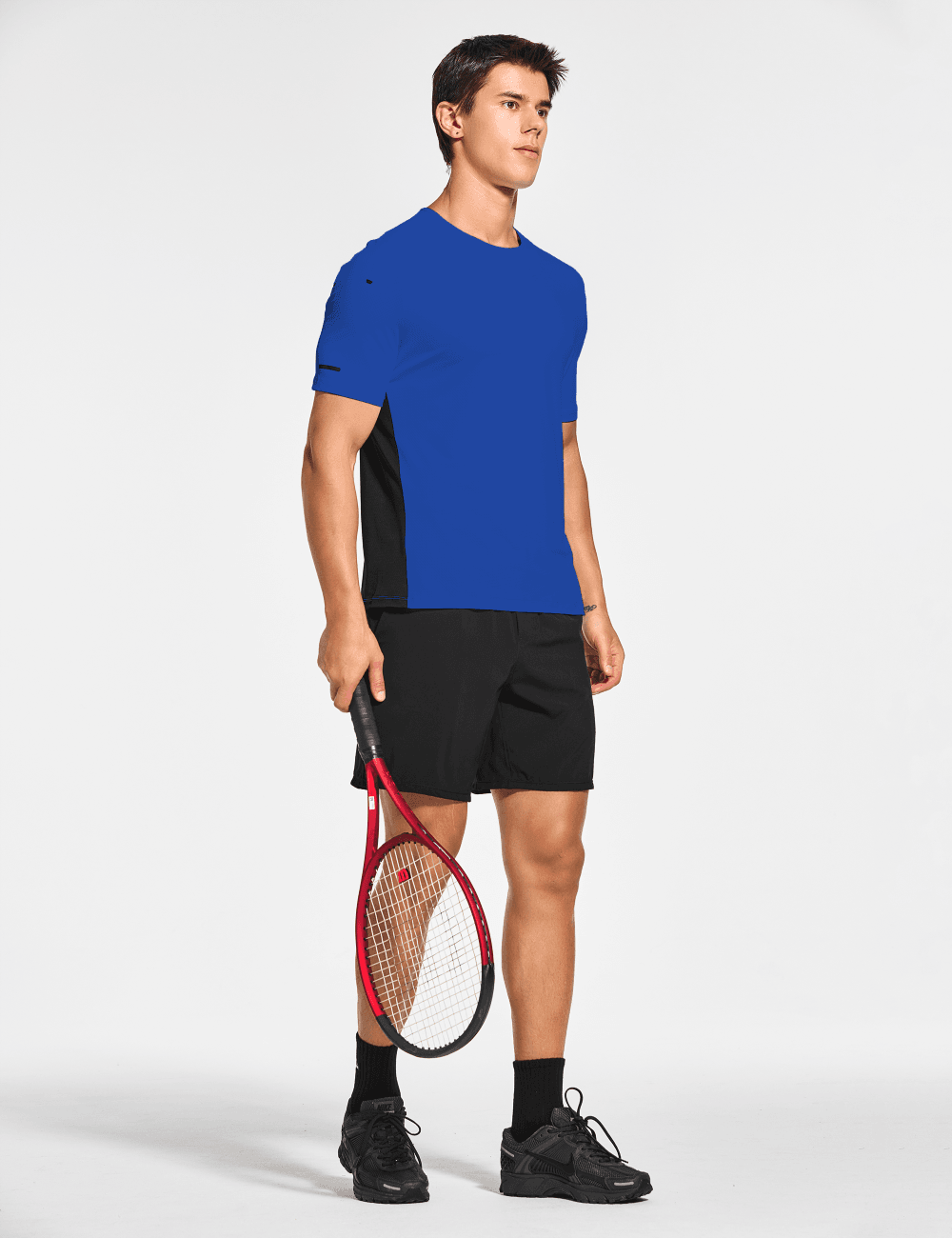 Men's Short Sleeve Workout Running Swim Shirts (Regular & Big and Tall) - DEMOZU Sports
