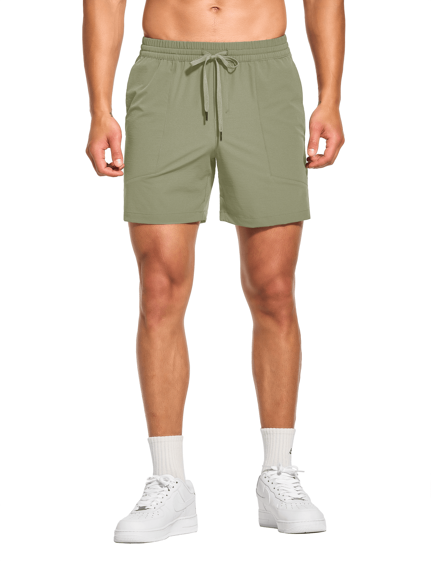 Men's 5 Inch Unlined Workout Casual Shorts with Pockets - DEMOZU Sports