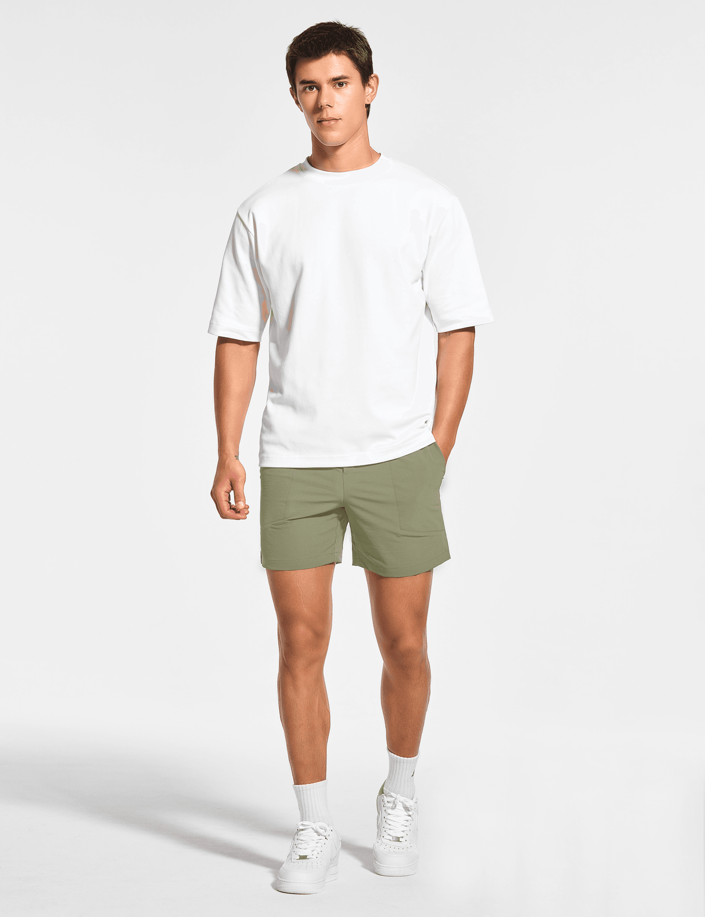 Men's 5 Inch Unlined Workout Casual Shorts with Pockets - DEMOZU Sports