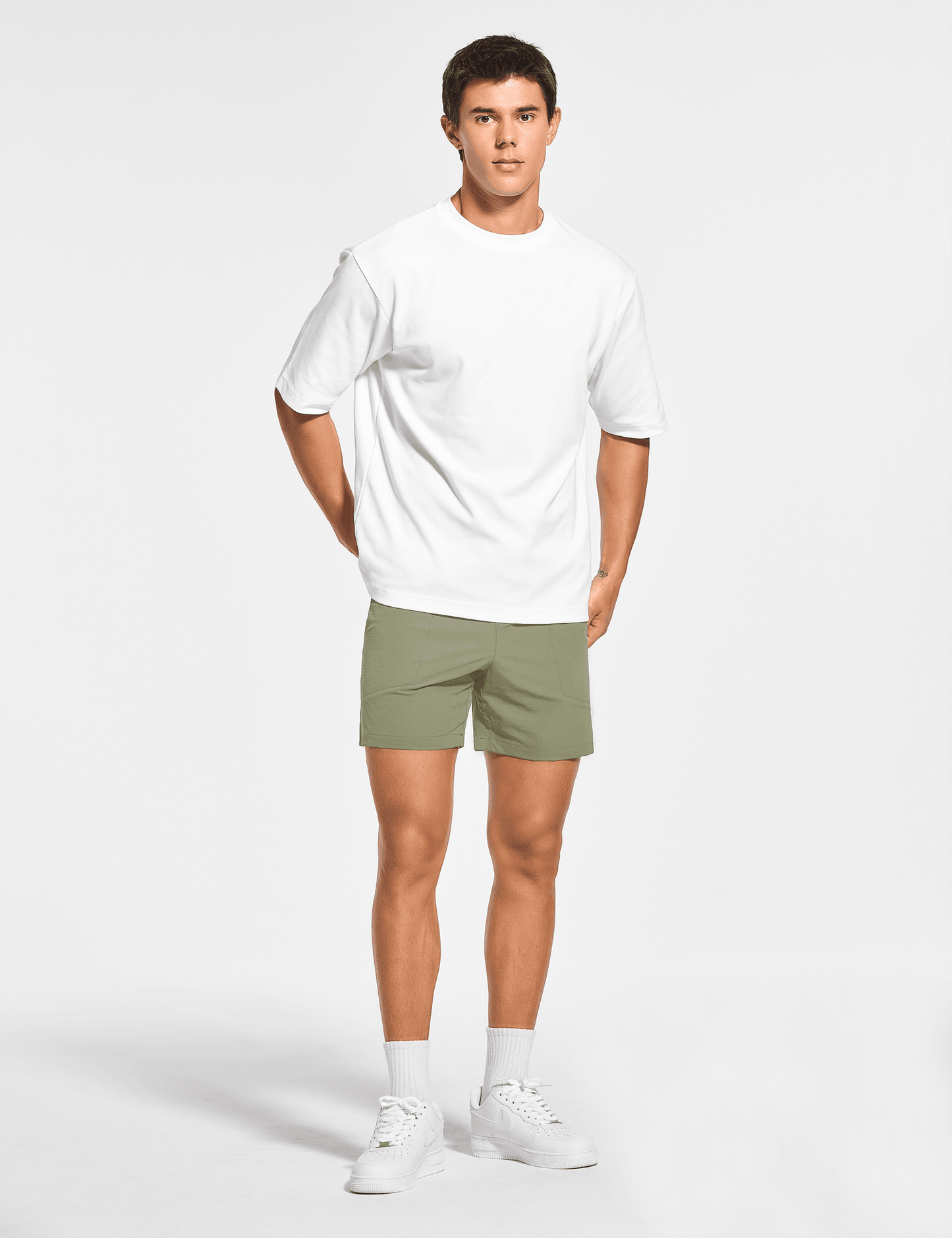 Men's 5 Inch Unlined Workout Casual Shorts with Pockets - DEMOZU Sports