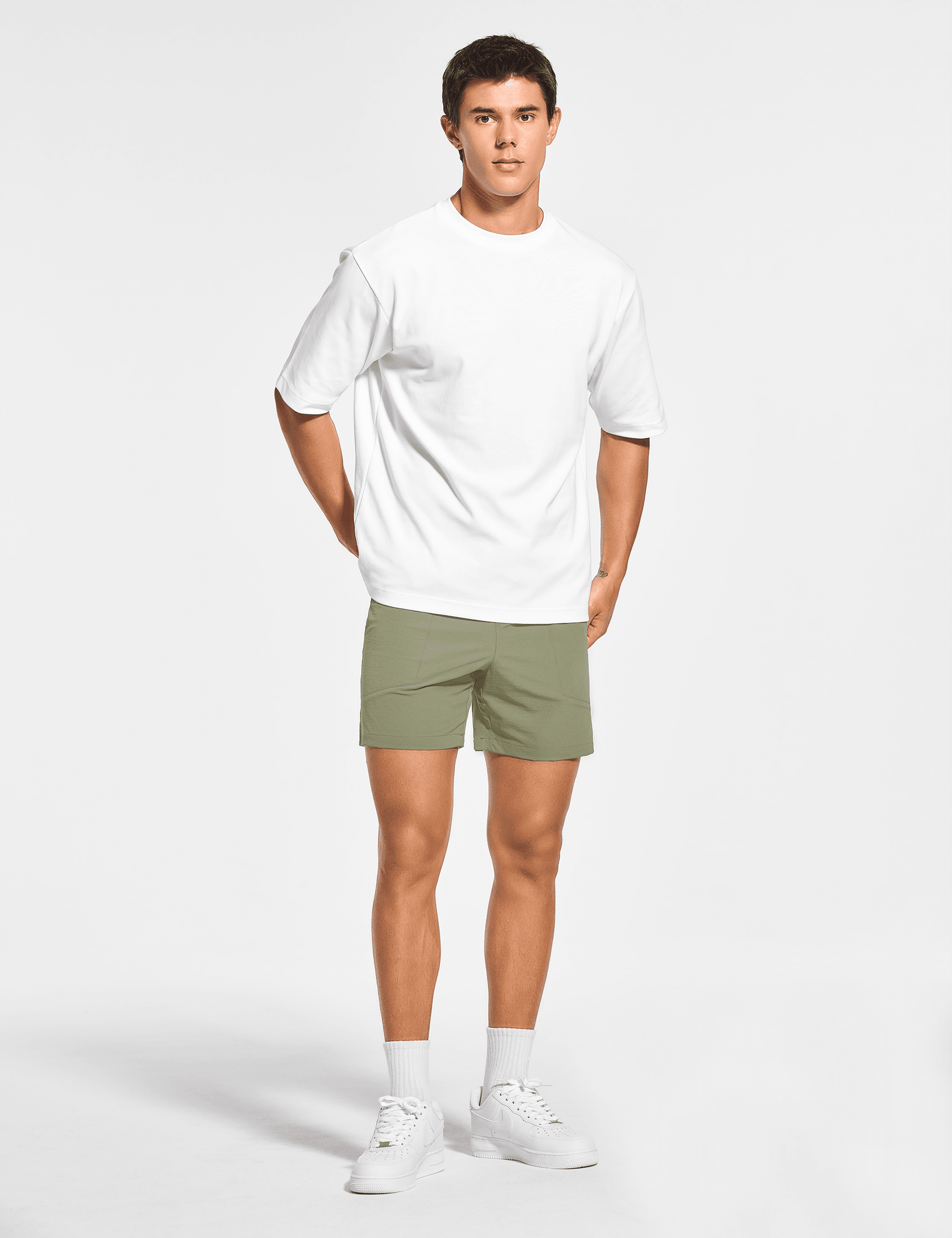 Men's 5 Inch Unlined Workout Casual Shorts with Pockets - DEMOZU Sports