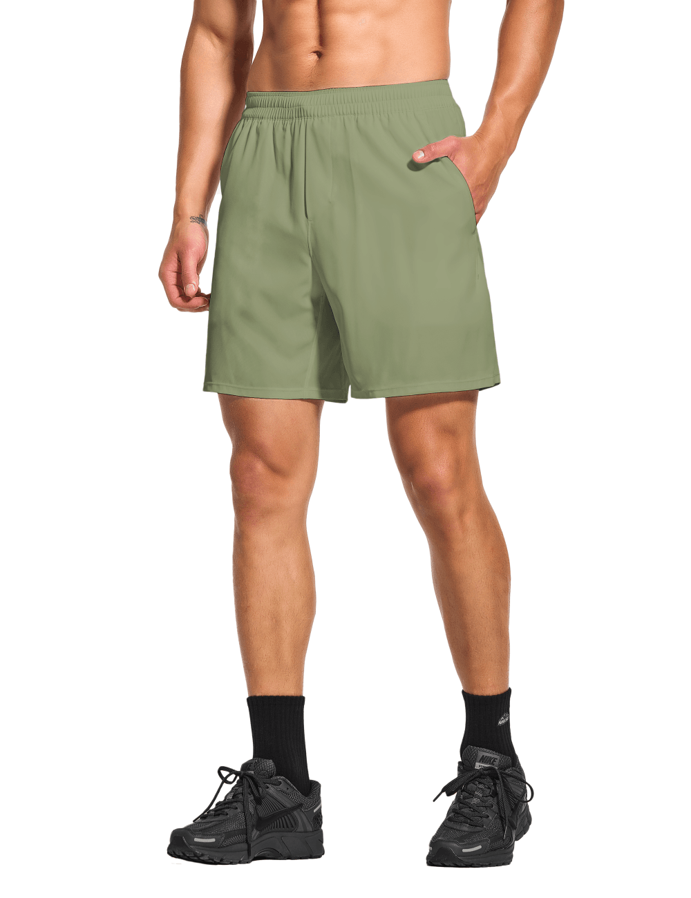 Men's 7 Inch Lined Workout Running Tennis Shorts with Pockets - DEMOZU Sports
