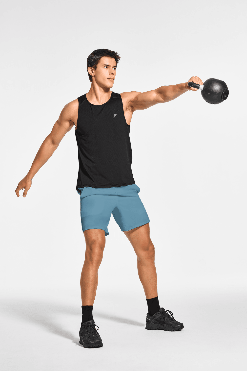 Men's 7 Inch Lined Workout Running Tennis Shorts with Pockets - DEMOZU Sports