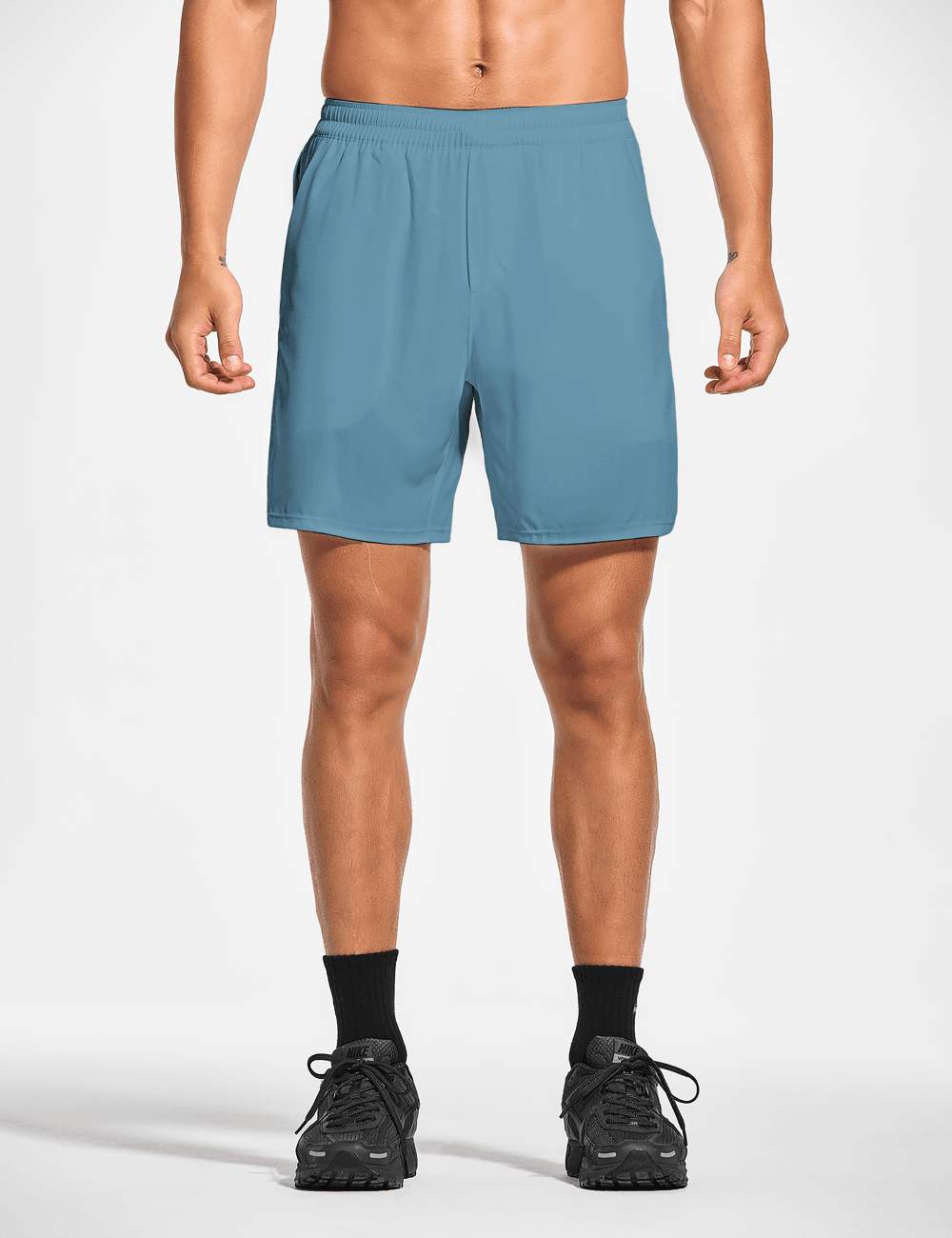 Men's 7 Inch Lined Workout Running Tennis Shorts with Pockets - DEMOZU Sports