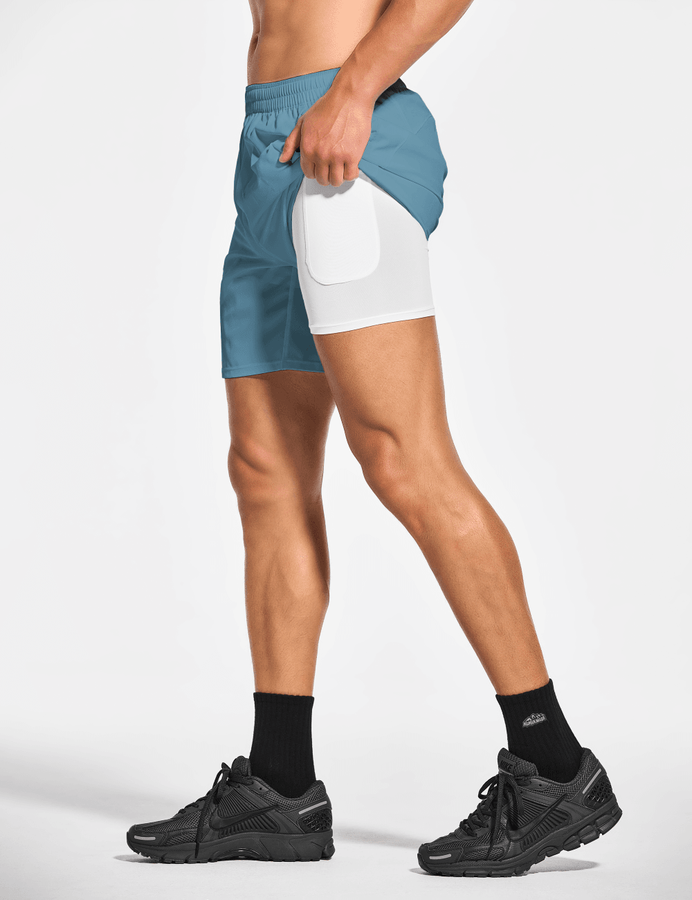 Men's 7 Inch Lined Workout Running Tennis Shorts with Pockets - DEMOZU Sports