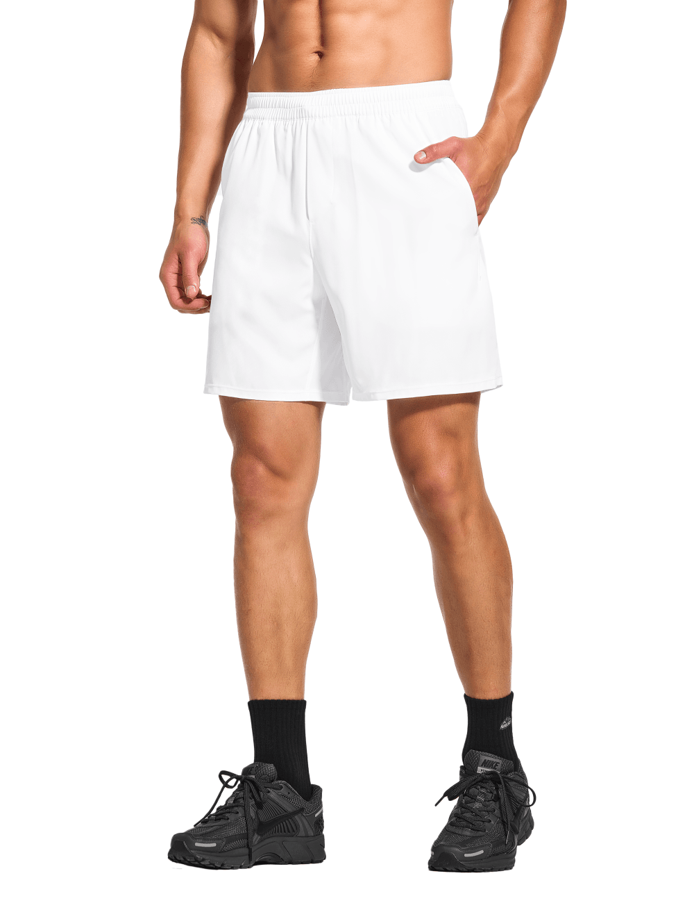 Men's 7 Inch Lined Workout Running Tennis Shorts with Pockets - DEMOZU Sports