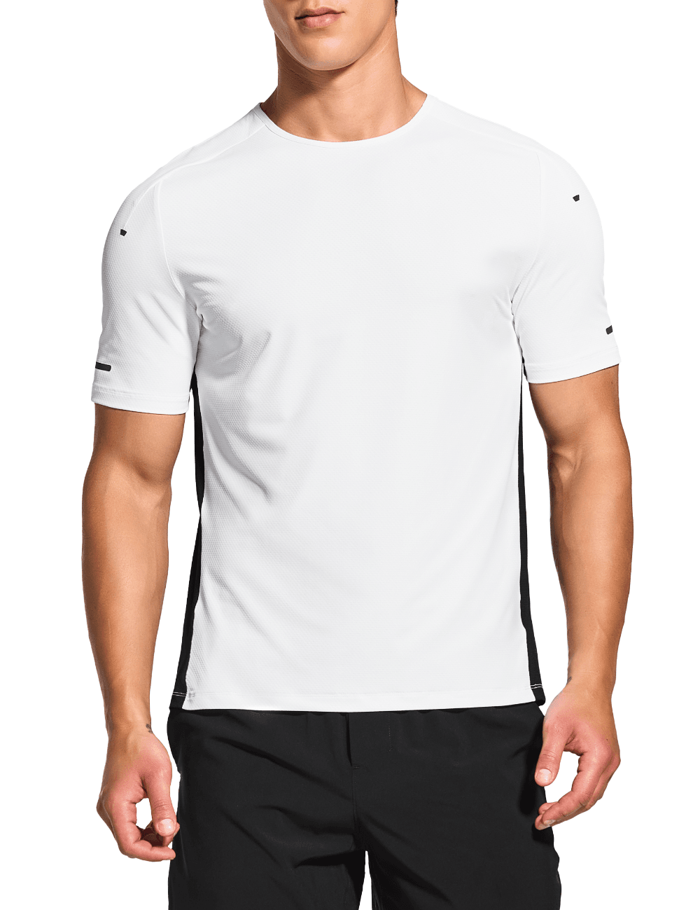 Men's Short Sleeve Workout Running Swim Shirts (Regular & Big and Tall) - DEMOZU Sports