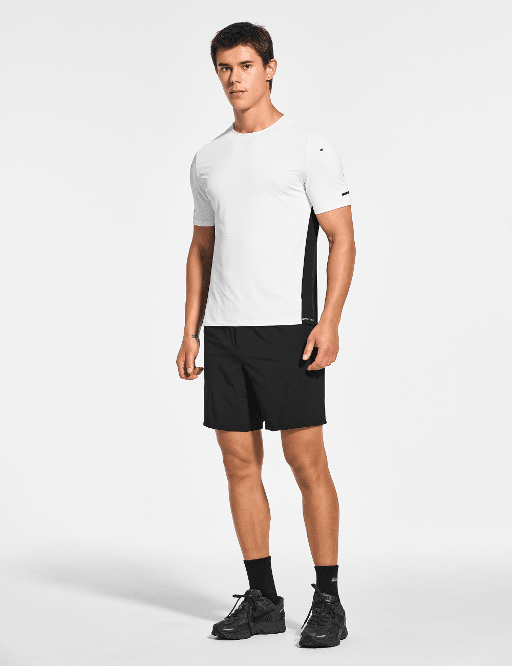 Men's Short Sleeve Workout Running Swim Shirts (Regular & Big and Tall) - DEMOZU Sports