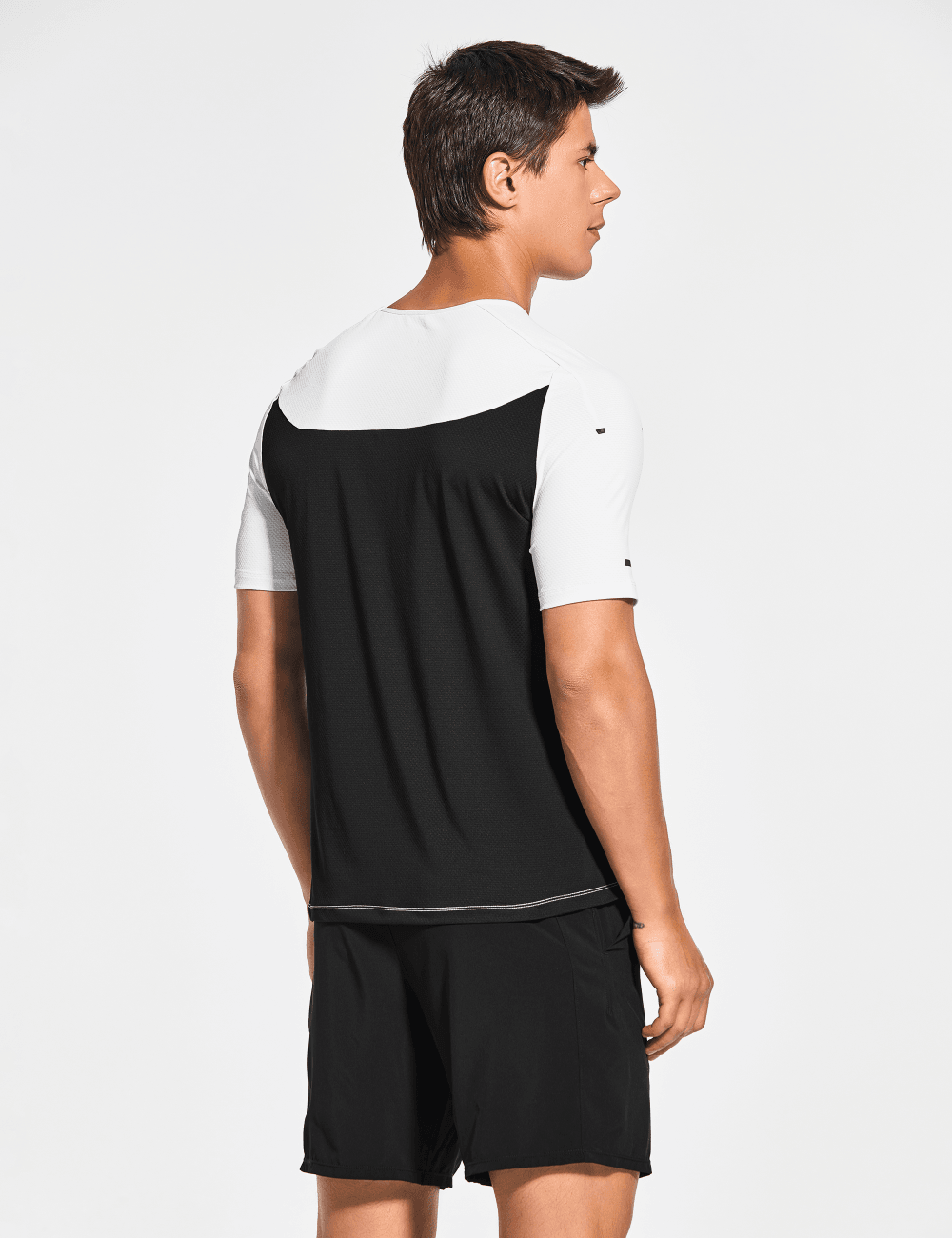 Men's Short Sleeve Workout Running Swim Shirts (Regular & Big and Tall) - DEMOZU Sports