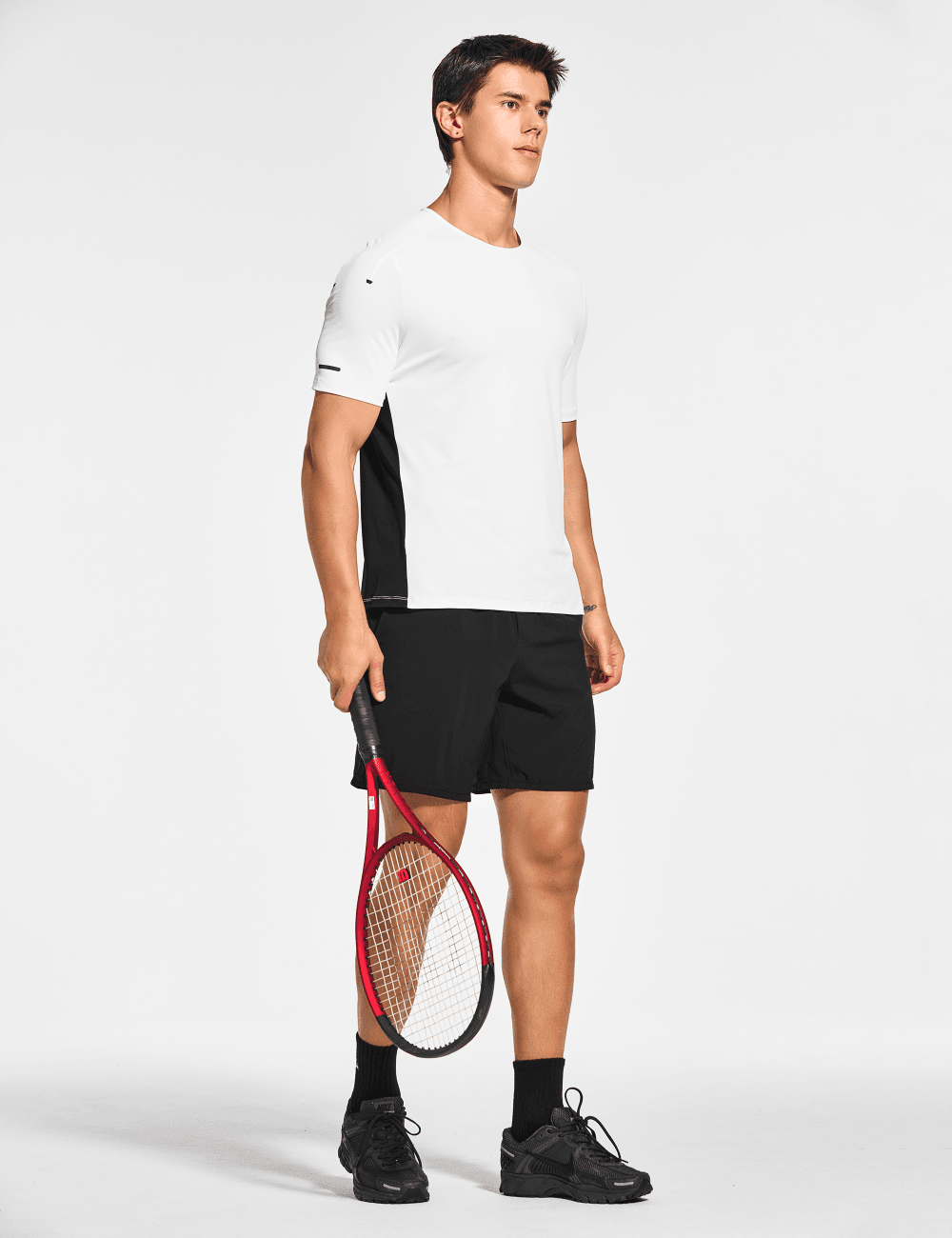 Men's Short Sleeve Workout Running Swim Shirts (Regular & Big and Tall) - DEMOZU Sports