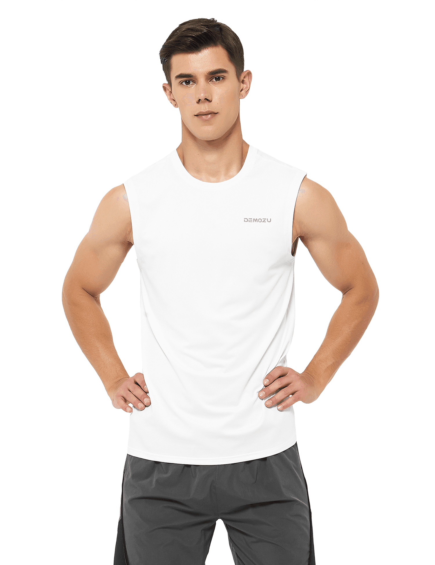 Men's Sleeveless Workout Swim Shirts (Regular & Big and Tall) - DEMOZU Sports