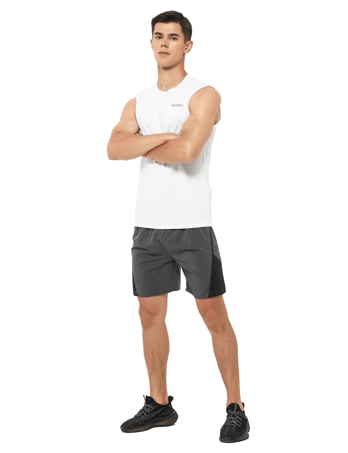 Men's Sleeveless Workout Swim Shirts (Regular & Big and Tall) - DEMOZU Sports