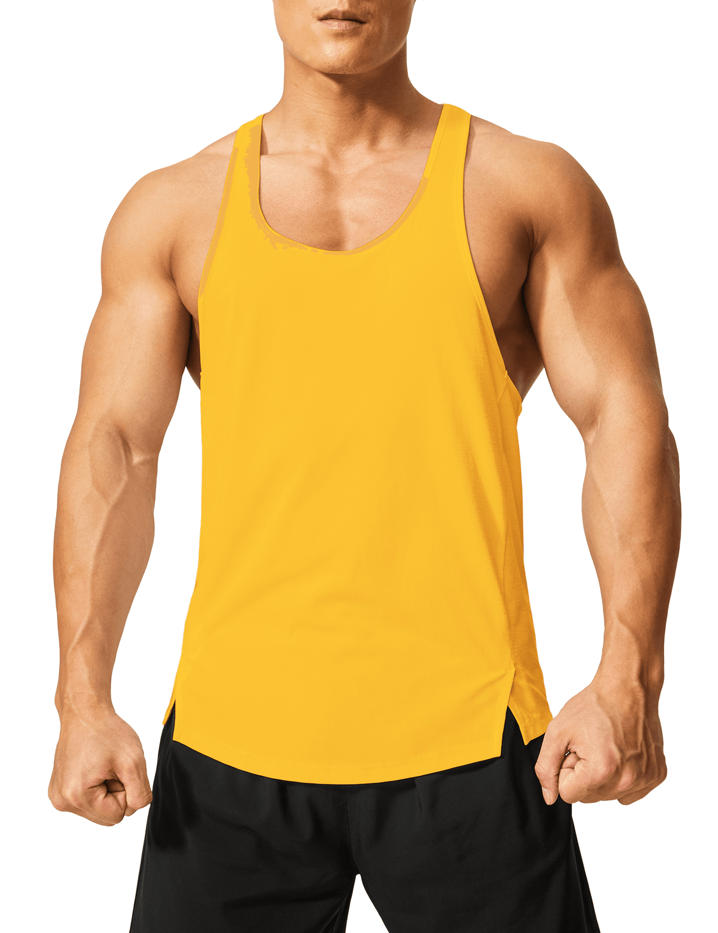 Men's Y Back Stringer Tank Top - DEMOZU Sports