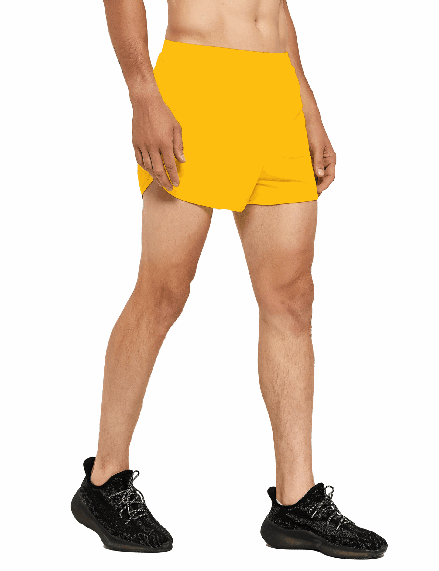 Men's 3 Inch Neon Running Shorts with Mesh Liner - DEMOZU Sports