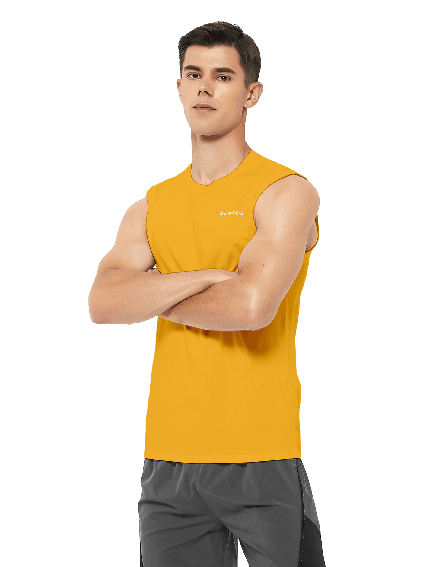 Men's Sleeveless Workout Swim Shirts (Regular & Big and Tall) - DEMOZU Sports
