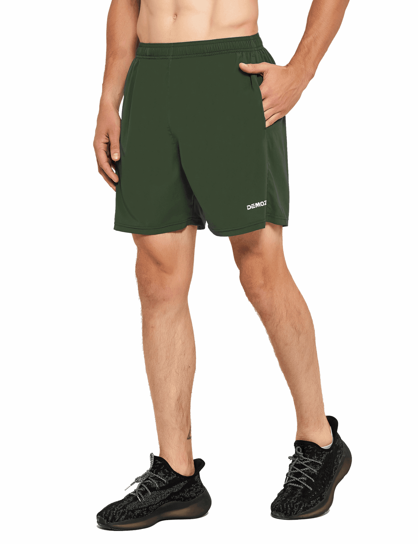 Men's 5 Inch Running Athletic Shorts with Pockets - DEMOZU Sports