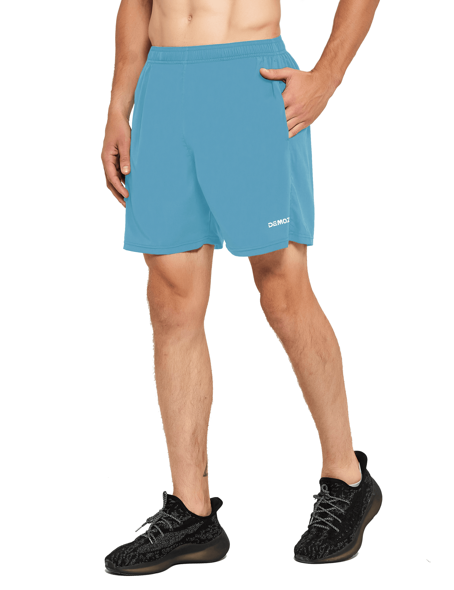 Men's 5 Inch Running Athletic Shorts with Pockets - DEMOZU Sports