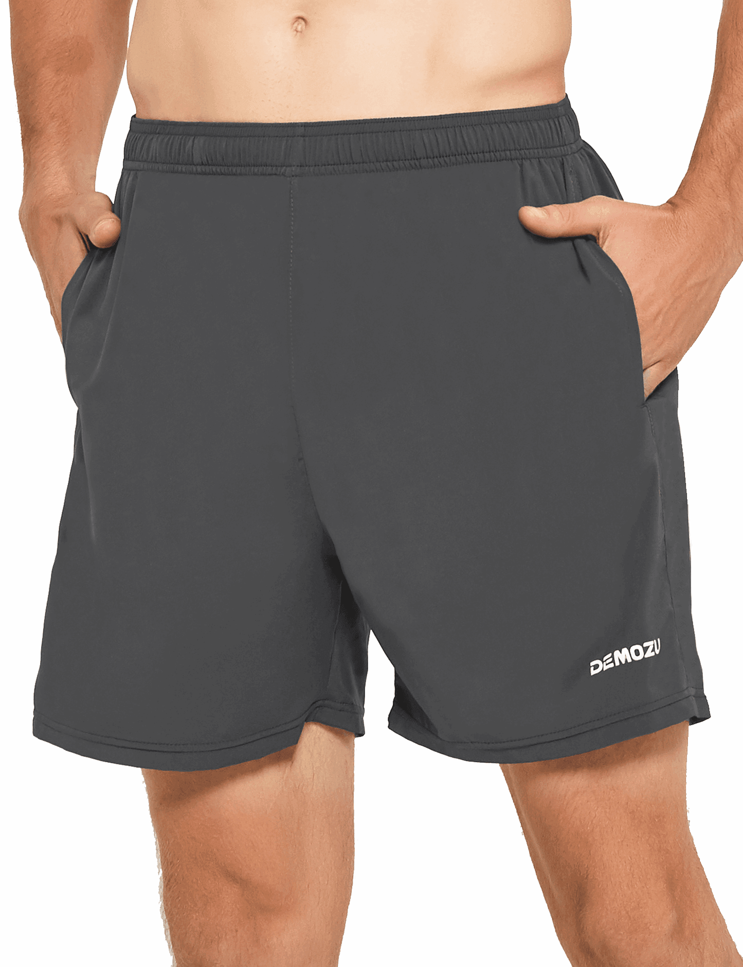 Men's 5 Inch Running Athletic Shorts with Pockets - DEMOZU Sports