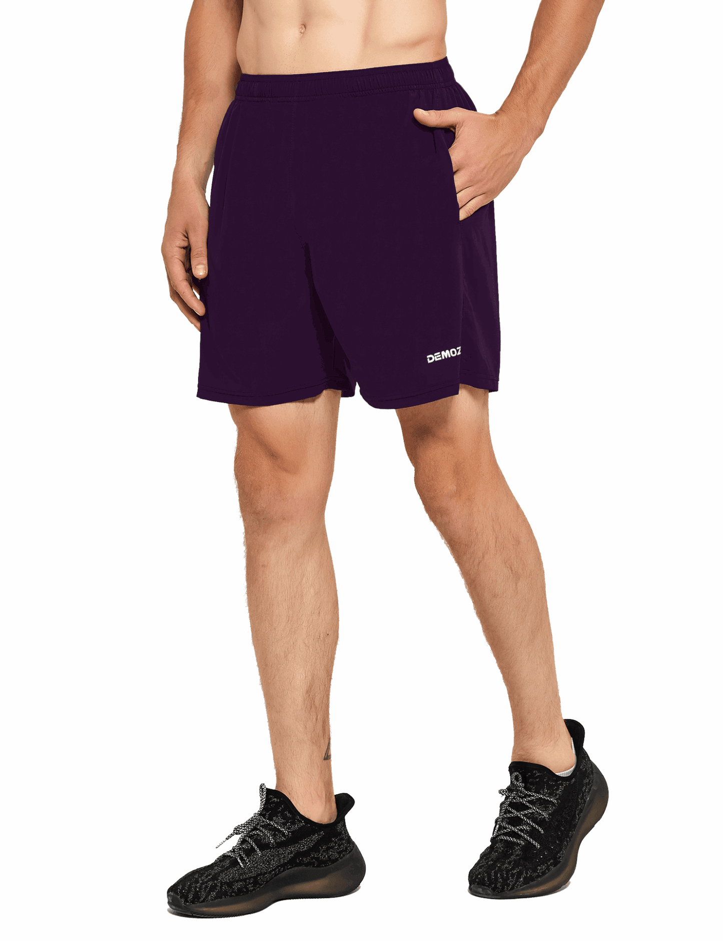 Men's 5 Inch Running Athletic Shorts with Pockets - DEMOZU Sports