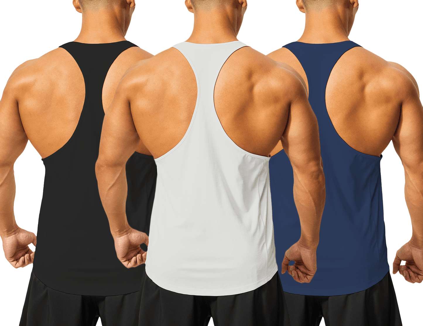 Men's Y Back Stringer Tank Top - DEMOZU Sports