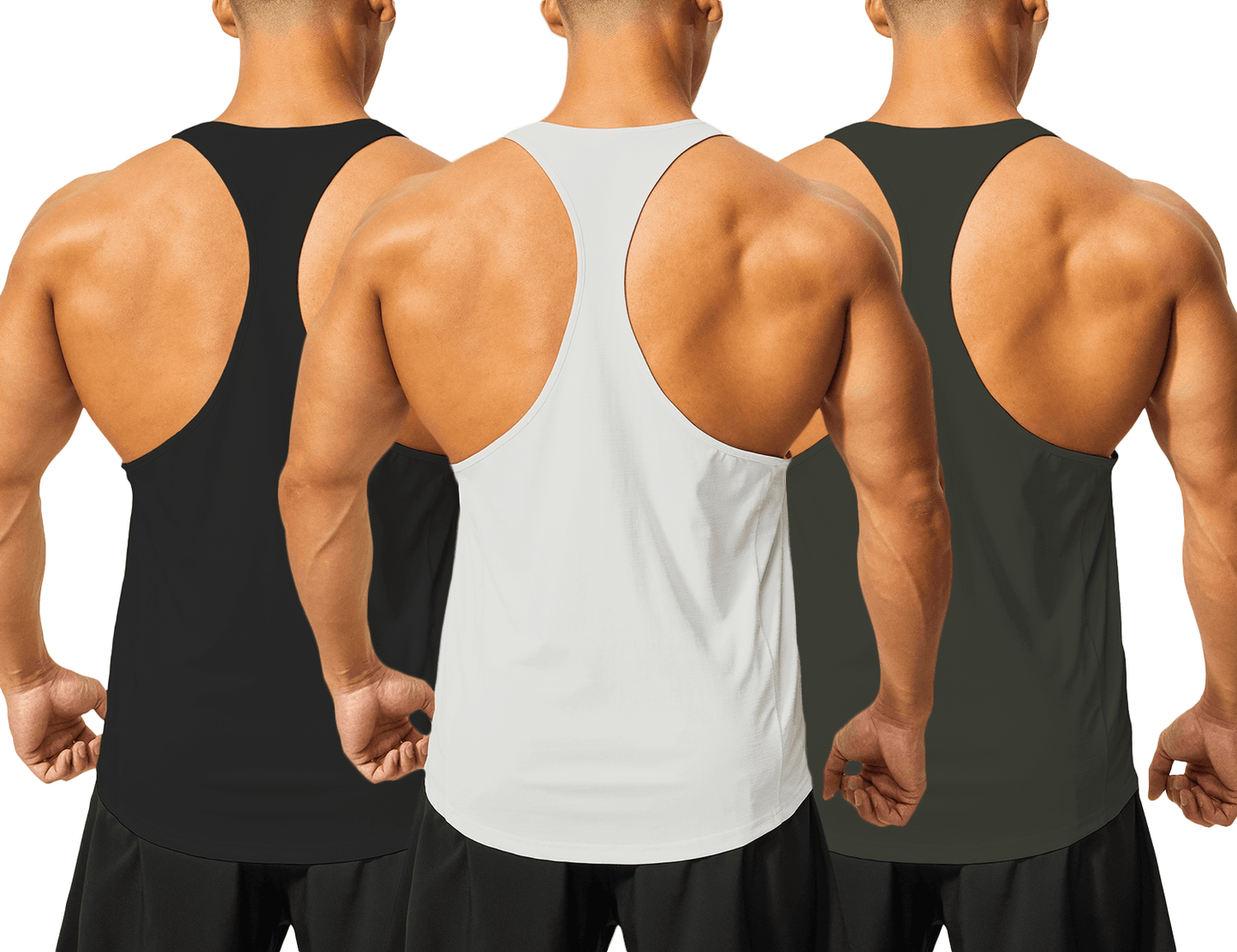 Men's Y Back Stringer Tank Top - DEMOZU Sports