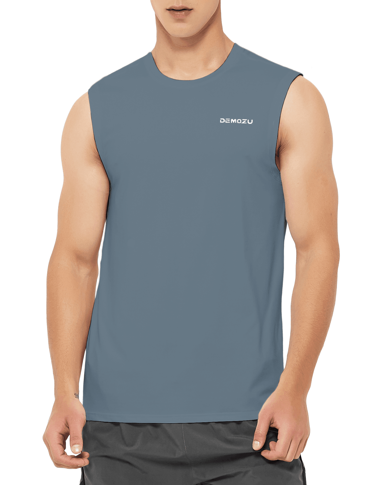 Men's Sleeveless Workout Swim Shirts (Regular & Big and Tall) - DEMOZU Sports