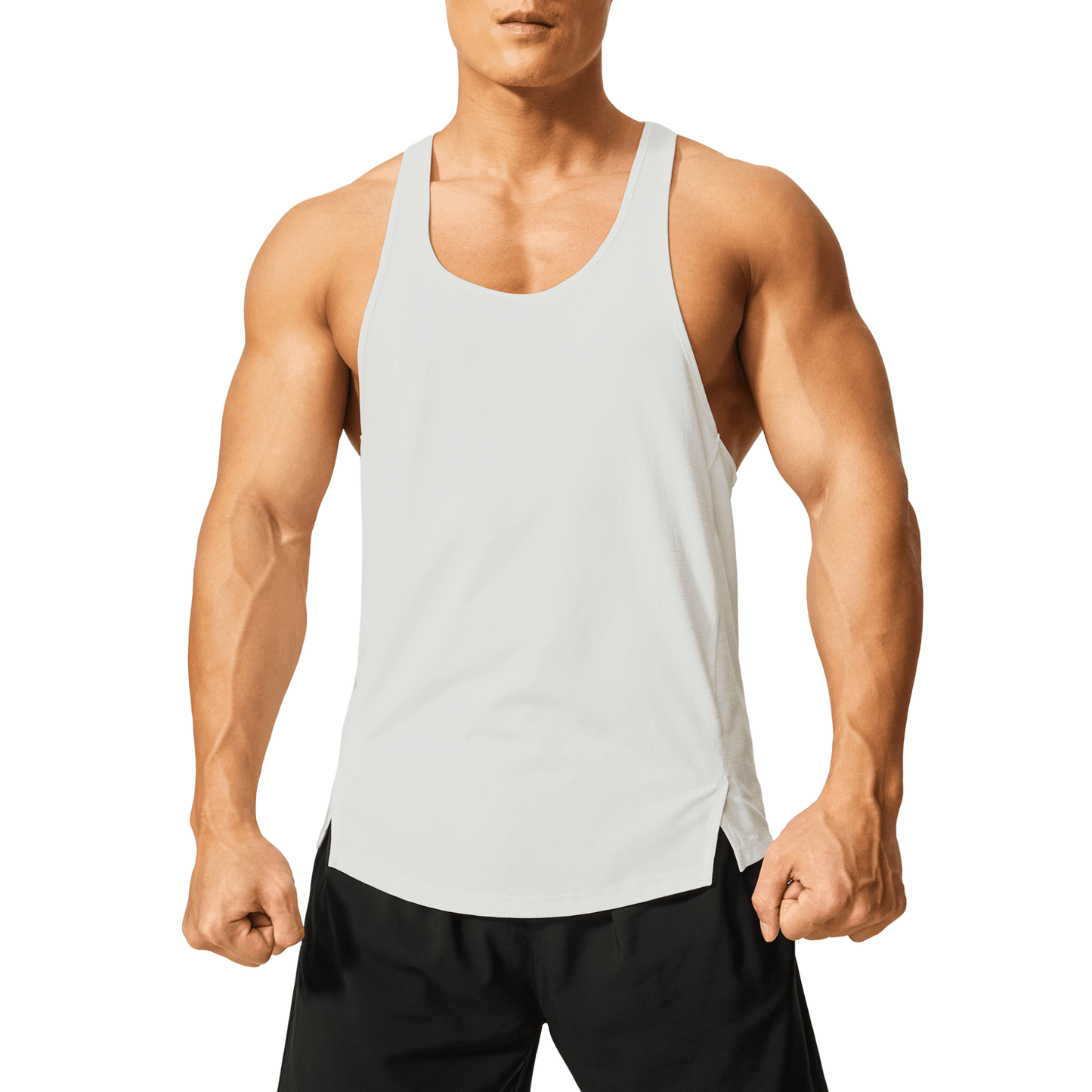 Men's Y Back Stringer Tank Top - DEMOZU Sports