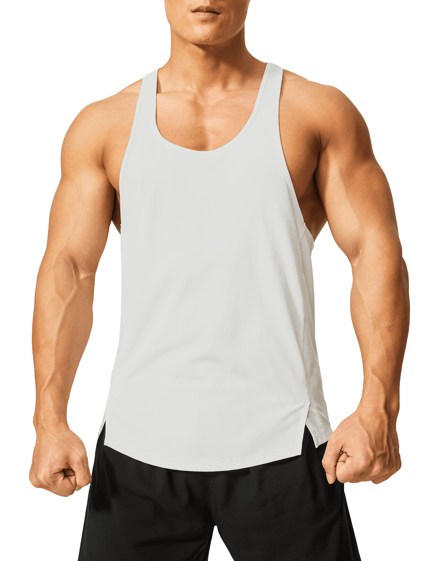 Men's Y Back Stringer Tank Top - DEMOZU Sports