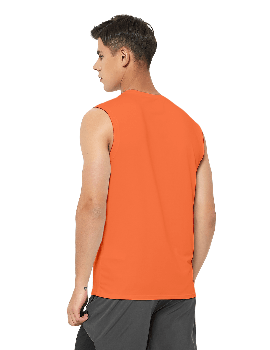 Men's Sleeveless Workout Swim Shirts (Regular & Big and Tall) - DEMOZU Sports