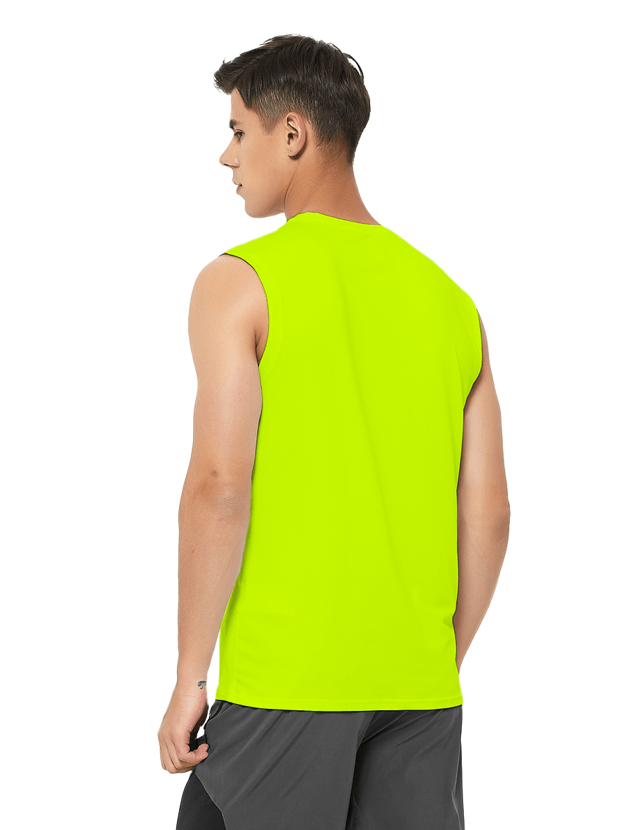 Men's Sleeveless Workout Swim Shirts (Regular & Big and Tall) - DEMOZU Sports