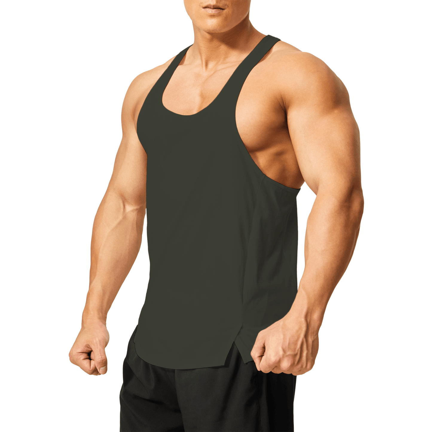 Men's Y Back Stringer Tank Top - DEMOZU Sports