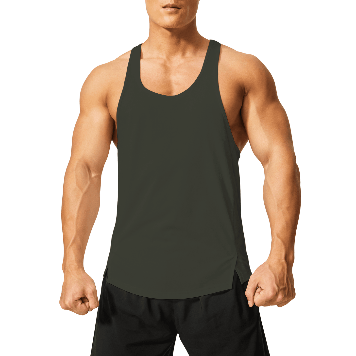 Men's Y Back Stringer Tank Top - DEMOZU Sports