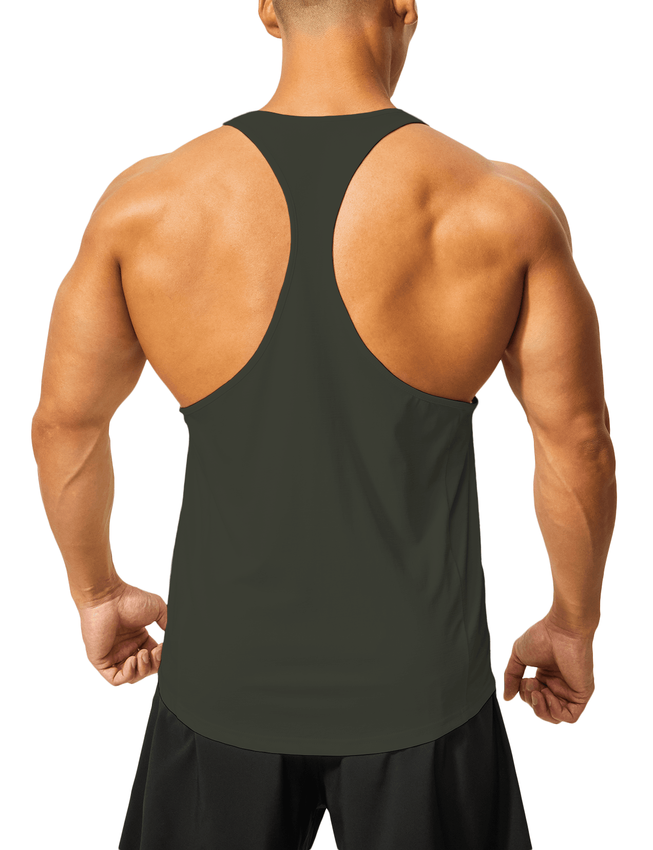 Men's Y Back Stringer Tank Top - DEMOZU Sports
