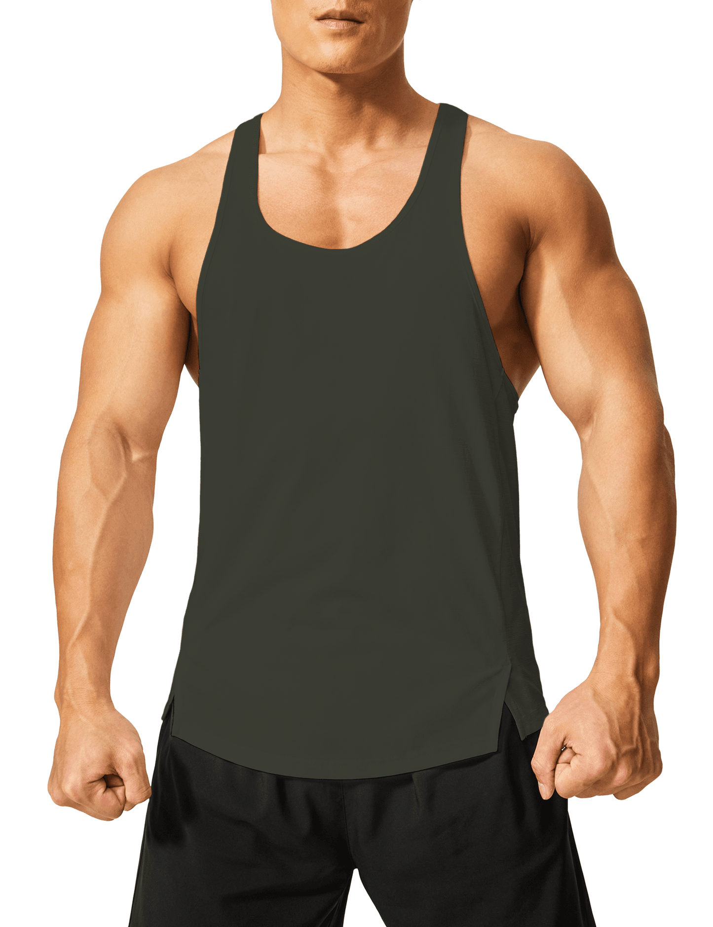 Men's Y Back Stringer Tank Top - DEMOZU Sports