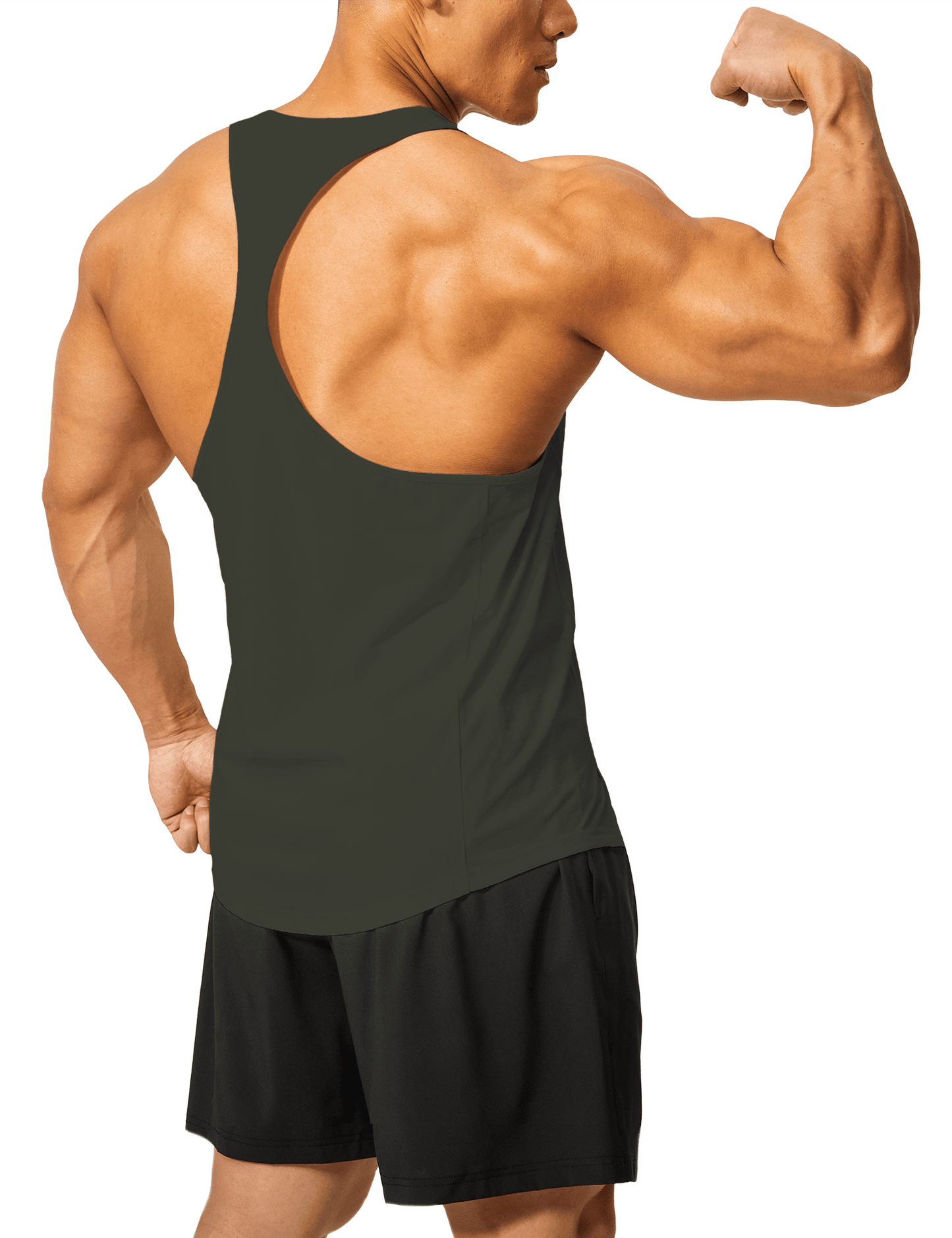 Men's Y Back Stringer Tank Top - DEMOZU Sports