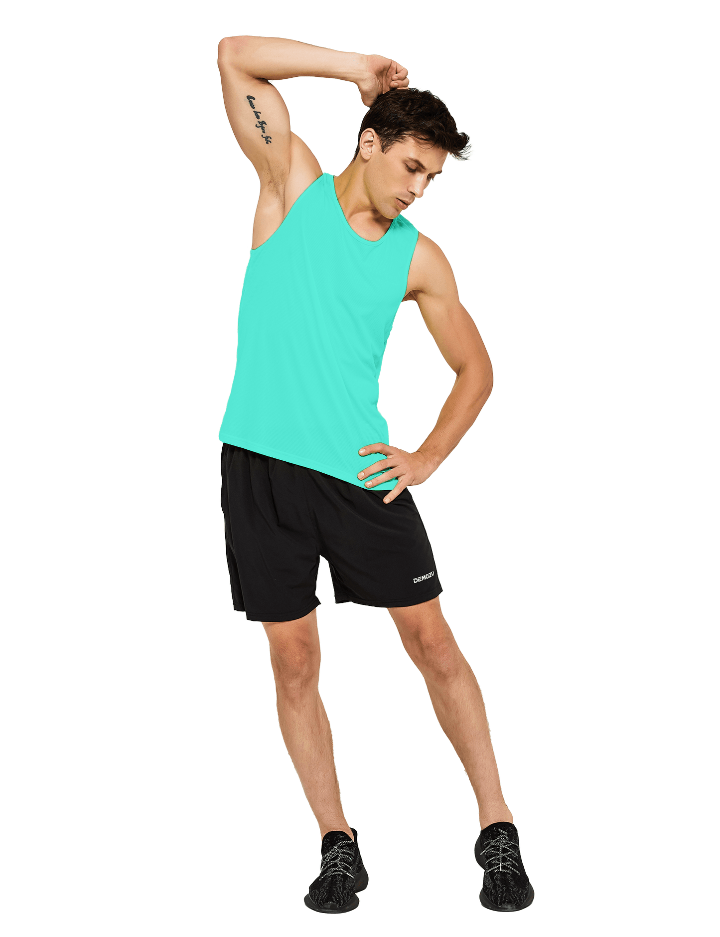 Men's Neon Running Athletic Tank Top - DEMOZU Sports